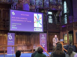 Chair, British Sociological Society (BSA) closing the conference